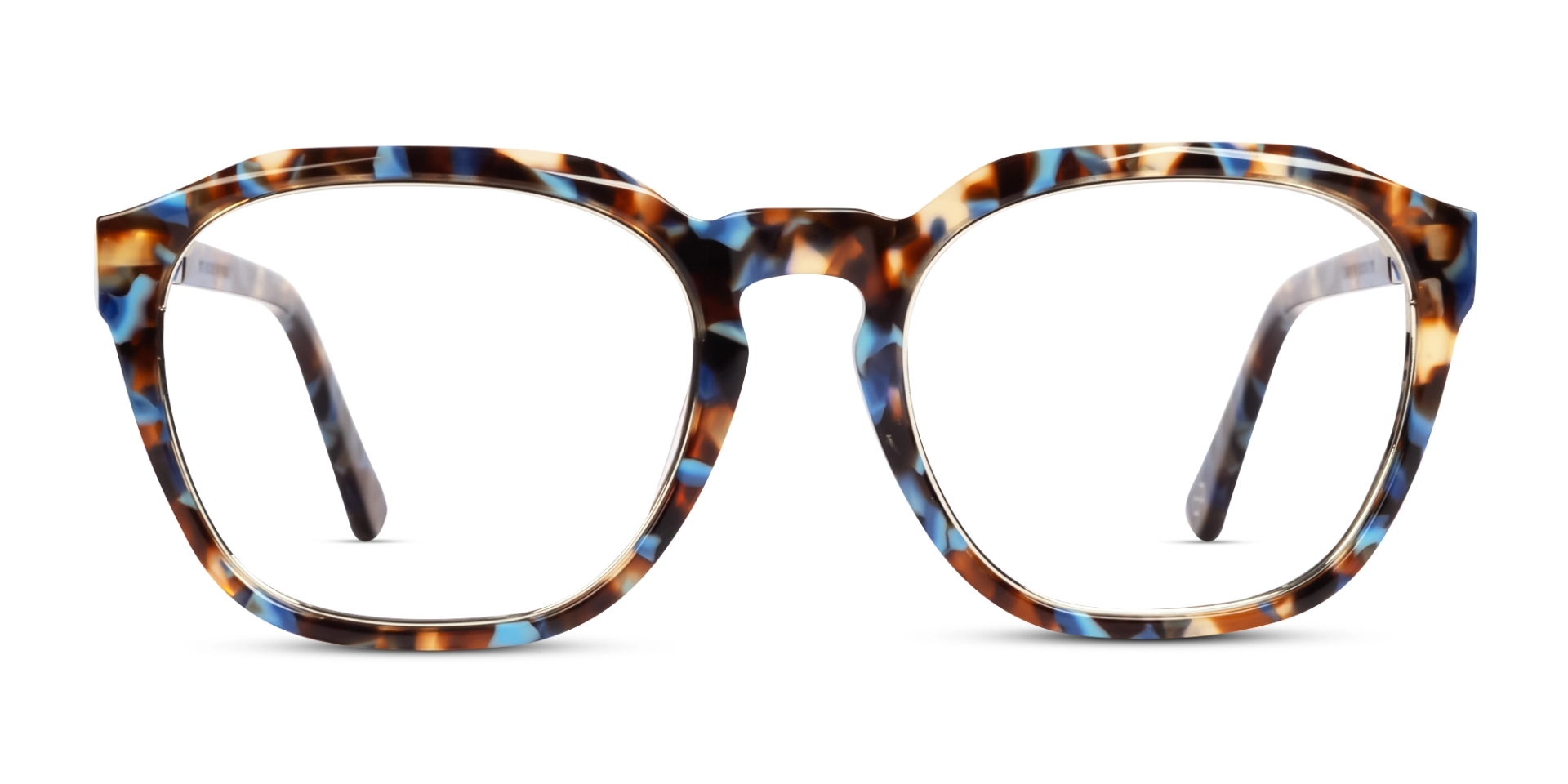 Blue Terrazo Square Fullrim Glasses-3